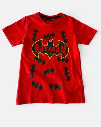 Batman T-Shirt Bambino Rossa e Nera 4-5 Anni