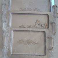 3 vassoi con finiture in oro 24K - M.S.B.