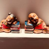 Reggi libri decorativi in legno