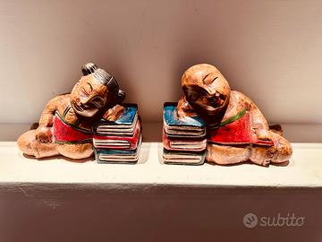 Reggi libri decorativi in legno