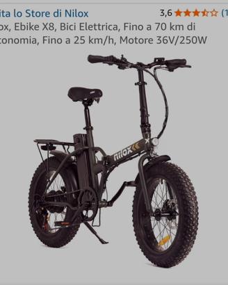 bici elettrica pieghevole Nilox X8 Plus