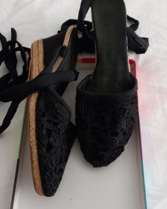scarpe espadrillas nere