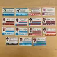 Autografi e slogan Panini 1971/72 fuori raccolta