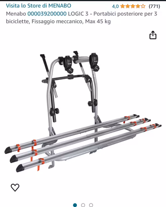 Portabici Menabo x 3 bici