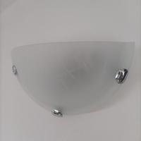 5x Plafoniere in vetro satinato