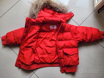 Piumino Il Gufo originale rosso bambino 4 anni
