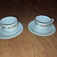 2 tazzine caffè vintage e piattino richard ginori 