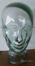 GRANDE TESTA ESPOSITIVA IN VETRO SOFFIATO