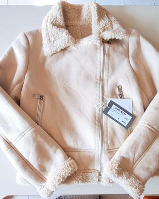 GIACCA BIKER SCAMOSCIATA EFFETTO MONTONE