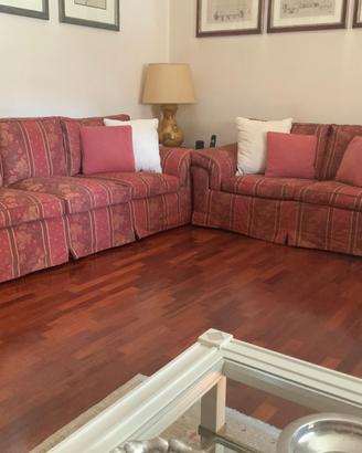 coppia divani sfoderabili in piuma d'oca+ letto