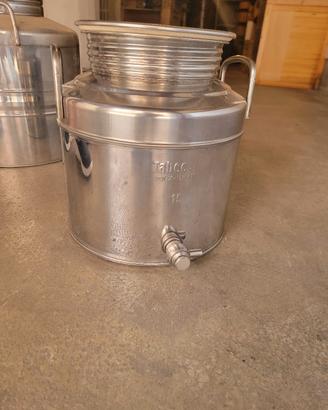 CONTENITORE CON RUBINETTO  INOX PER ALIMENTI 15L 