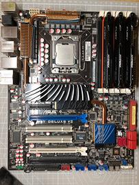 Scheda madre ASUS P6T Deluxe V2+XeonX5690+24GB RAM