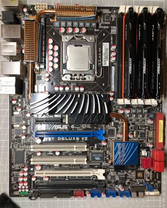 Scheda madre ASUS P6T Deluxe V2+XeonX5690+24GB RAM