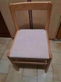 Sedia legno frassino.