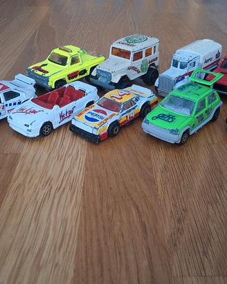Lotto 9 modellini 1:64 Majorette, Matchbox ,Maisto