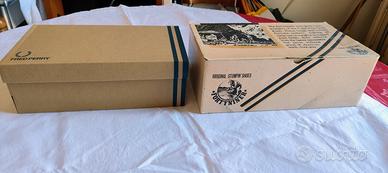 2 scatole scarpe vuote Fred Perry + Fortyniner