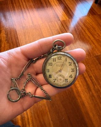 Orologio da tasca vintage SOLODA 4 jewels Ferrovie