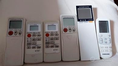 6 Telecomandi originali , 5 Mitsubishi + 1 Samsung