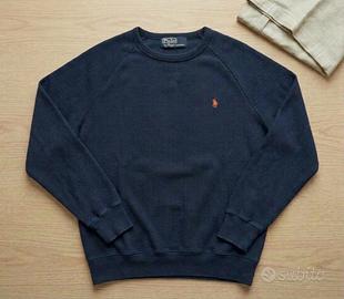 Felpa Polo Ralph Lauren Blu Notte Vintage Classica