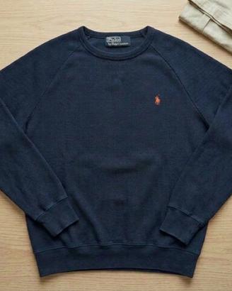 Felpa Polo Ralph Lauren Blu Notte Vintage Classica