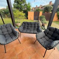 Set divano e poltrone da giardino / veranda