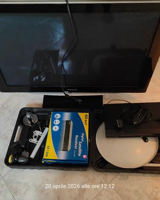 TV plasma 42+kit satellitare+ lettore dvd 