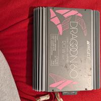 amplificatore auto due canali 