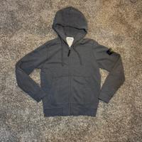 Stone Island Felpa Full Zip con Cappuccio