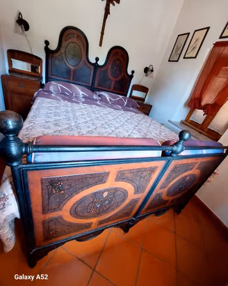 Letto Matrimoniale ferro battuto fine '800