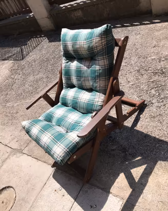 Poltrona sdraio relax pieghevole a 3 posizioni