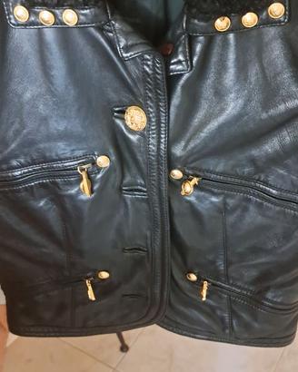 GILET IN PELLE VERA GIANNI VERSACE nn spedisco