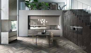 CUCINA LINEARE DA 330 CM CON GOLA 🏭 DA PRODUTTORE