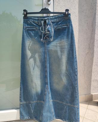 Gonna jeans lunga tg. 40/42