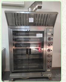 Arrostitore in acciaio per rosticceria