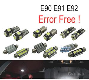 KIT 10 LAMPADE LED INTERNE BMW SERIE 3 E90 E91 E92