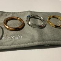 Tre anelli calvin klein da donna