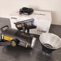 Godox FV200 luce ibrida LED/Flash 200W con scatola
