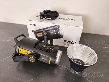 Godox FV200 luce ibrida LED/Flash 200W con scatola
