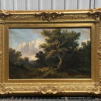 Quadro Olio su tela H. Hewitt 1853