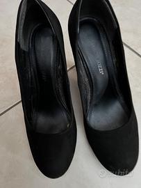 Scarpe nere scamosciate 39