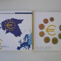 ESTONIA divisionali EURO 2011 8 monete FDC