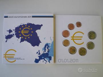 ESTONIA divisionali EURO 2011 8 monete FDC