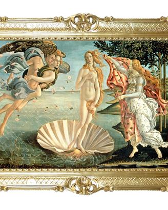 STAMPA NASCITA VENERE DI BOTTICELLI CORNICE 86X67