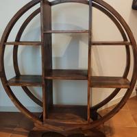 Libreria rotonda legno massiccio