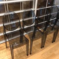 4 sedie Kartell Victoria Ghost con cartellini