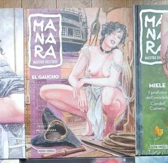 albi fumetti di Milo Manara, 5 euro l'uno