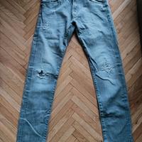 Pantaloni Jeans Uomo Rifle Grigio Taglia 31 / 46