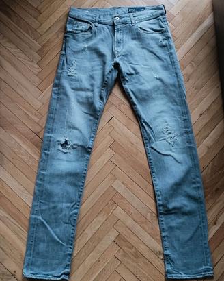 Pantaloni Jeans Uomo Rifle Grigio Taglia 31 / 46