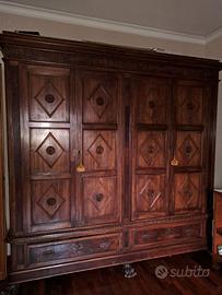 armadio a 4 ante - prima metà del '900