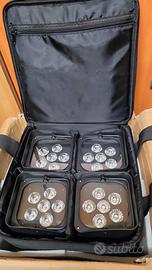 FARI PAR LED SMART LUCI RGBWA-UV Batteria DMX 